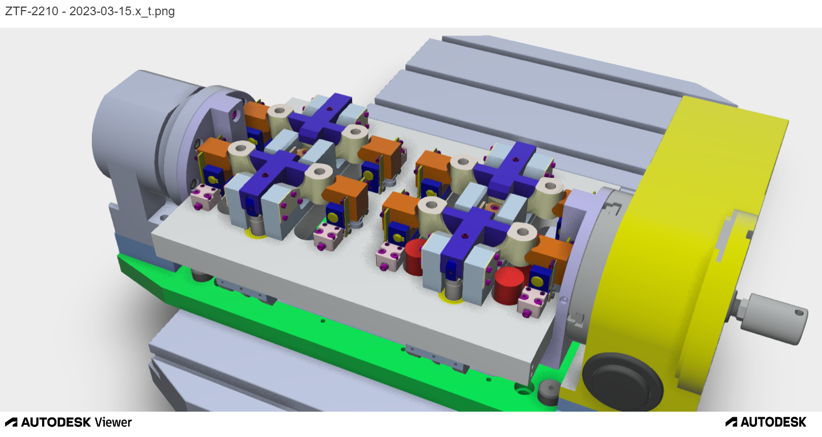 Single-op fixture concept used in early process studies.